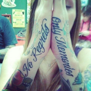 No regrets, only memories