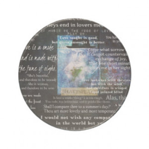 William Shakespeare quotes about love Beverage Coaster