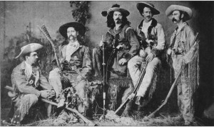 From Left: Elisha Green, Wild Bill Hickok, Buffalo Bill Cody,Texas ...