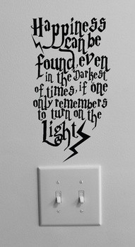 ... turn on the light.” – Albus Dumbledore in Harry Potter and the