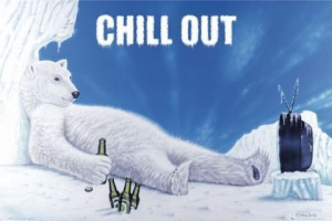 Chill out - polar bear Poster | Sold at Europosters