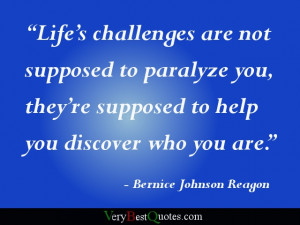 Motivaitonal quotes - Life’s challenges are not supposed to paralyze ...