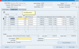 Quote to Order Flow in Oracle Sales Quotes