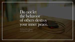 of others destroy your inner peace. happy life quote instagram quotes ...