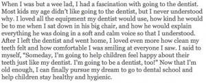 effective-dental-school-personal-statement-examples