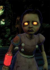 If the glowing eyes don't make you run for your life, maybe the bloody ...