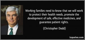 Working families need to know that we will work to protect their ...