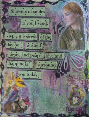Mixed media collage quote art by Scrapperjudedesigns on Etsy, $20.00