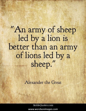 Alexander the great quote