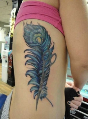 Tatouage: Tattoo plume cote_6