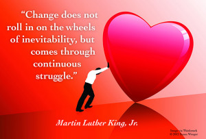 born to a life of relative privilege have the luxury of fearing change ...