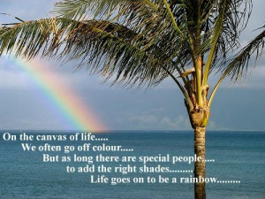 Rainbow life quote