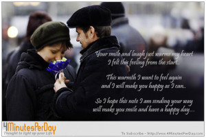 Your smile and laugh just warms my heart