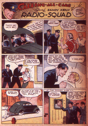 ... Sandy Kean and the Radio Squad-by Jerry Siegel and Joe Shuster--1937