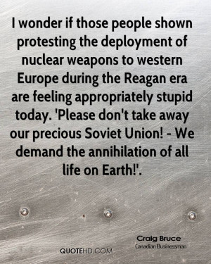 wonder if those people shown protesting the deployment of nuclear ...