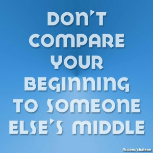 Run your own race, not someone else's!