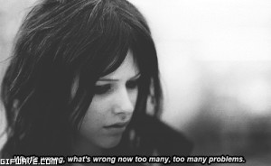 Gif Tumblr blanco y negro cita lavigne avril fotografía