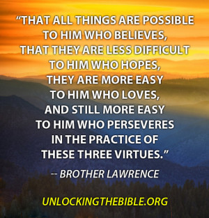 Brother Lawrence Quote from The Practice of the Presence of God