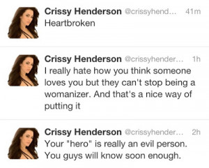 Crissy Henderson Excited to start new phase of life