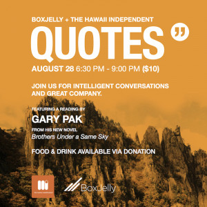 Inaugural ‘Quotes’ features Gary Pak, his new novel (Book Event)