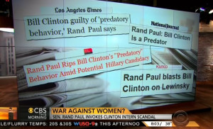 Only CBS Covers Rand Paul Blasting Bill Clinton's 'Predatory' Behavior ...
