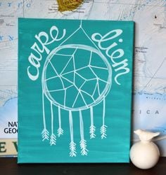 ... Dream Catcher Trendy Dorm Room Painting Wall Art Wall Hanging Quote