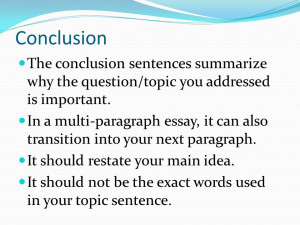 ... is important. In a multi-paragraph essay, it can also transition in