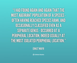 ... peripheral location, indeed usually at the most isolated peripheral