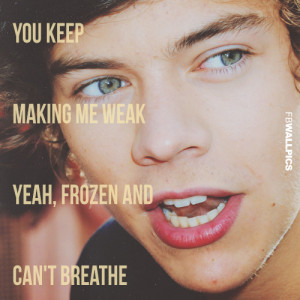 One Direction Harry Styles One Thing Lyrics Quote Picture