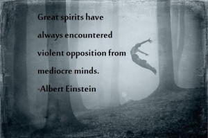 Great spirits. Albert Einstein