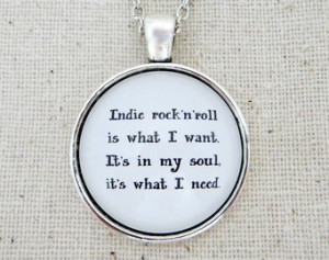 The Killers - Indie Rock and Roll I nspired Lyrical Quote Pendant ...
