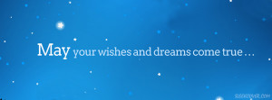 simple cover picture that says May your dreams and wishes come true