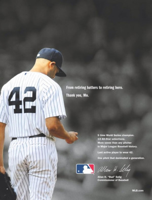Major League Baseball Honors Mariano Rivera With Newspaper Ads Salute ...