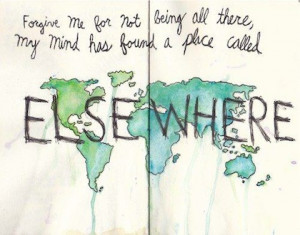 place called elsewhere travel picture quote