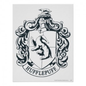 Hufflepuff Crest Coloring Page