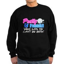 Pretty & Powerful Volleyball Sweatshirt (dark) for