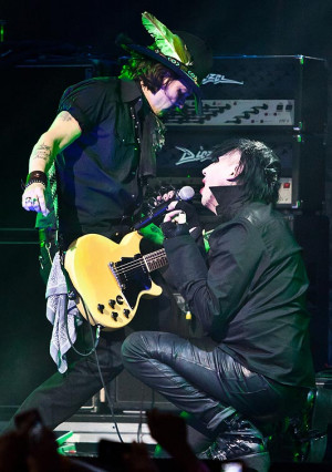 Meanwhile, Slash is due in the Q, where filming rolls on and on, on ...