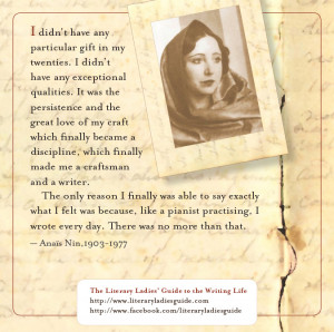 Anaïs Nin: Persistence & Love of Craft | Literary Ladies Guide to the ...
