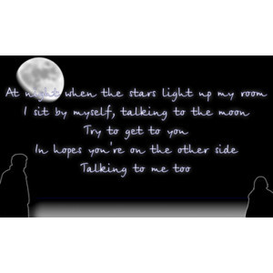 Song Lyric Quotes In Text Image Talking To The Moon Bruno Mars Song Qu ...