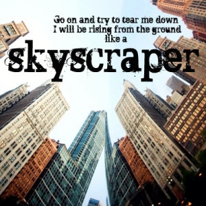 skyscraper by Demi Lovato ~ most relateable song ever.