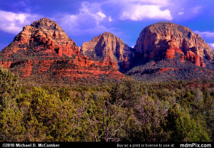 Thunder Mountain picture with Capitol Butte, Coconino Sandstone, and ...