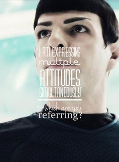 ? spock quote from star trek 'into darkness' movie. Nerd Side, Quotes ...