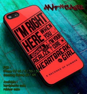 seconds of summer 5sos quotes lyrics for samsung galaxy S5/S4/S3 ...