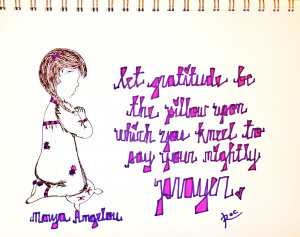 Maya Angelou, Day 75/365 of Quote Illustrations/Hand-Letterings