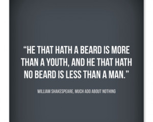 Typographic Beard Quote from 