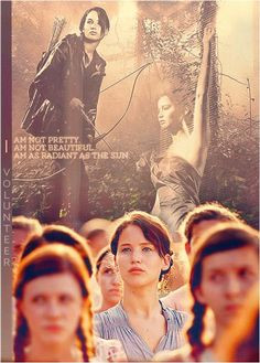 Katniss isn't the prettiest girl, but instead is average looking ...