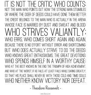 daring greatly teddy roosevelt quotes