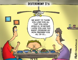 Saying Thanks for the Burnt Offerings Offered by My Mom