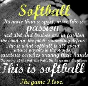 softball wall quote for pitchers softball quotes softball sayings for ...