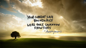Your current safe boundaries…